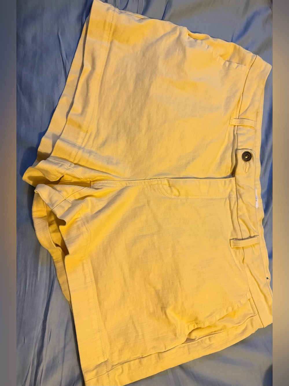 Yellow Casual Shorts